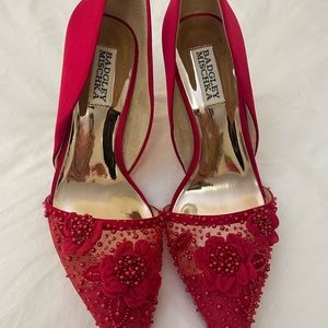 Beautiful red Badgley Mischka heels